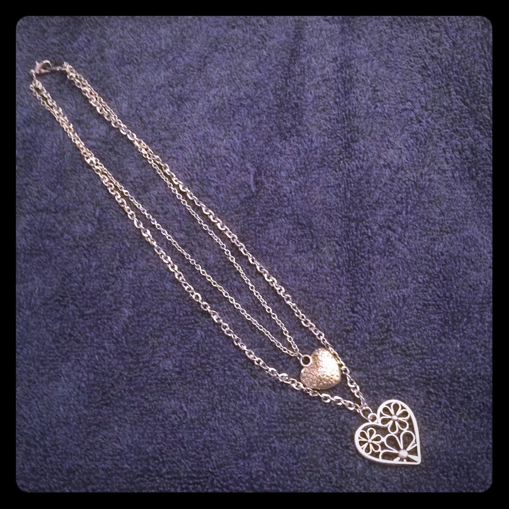 Double Heart Necklace
